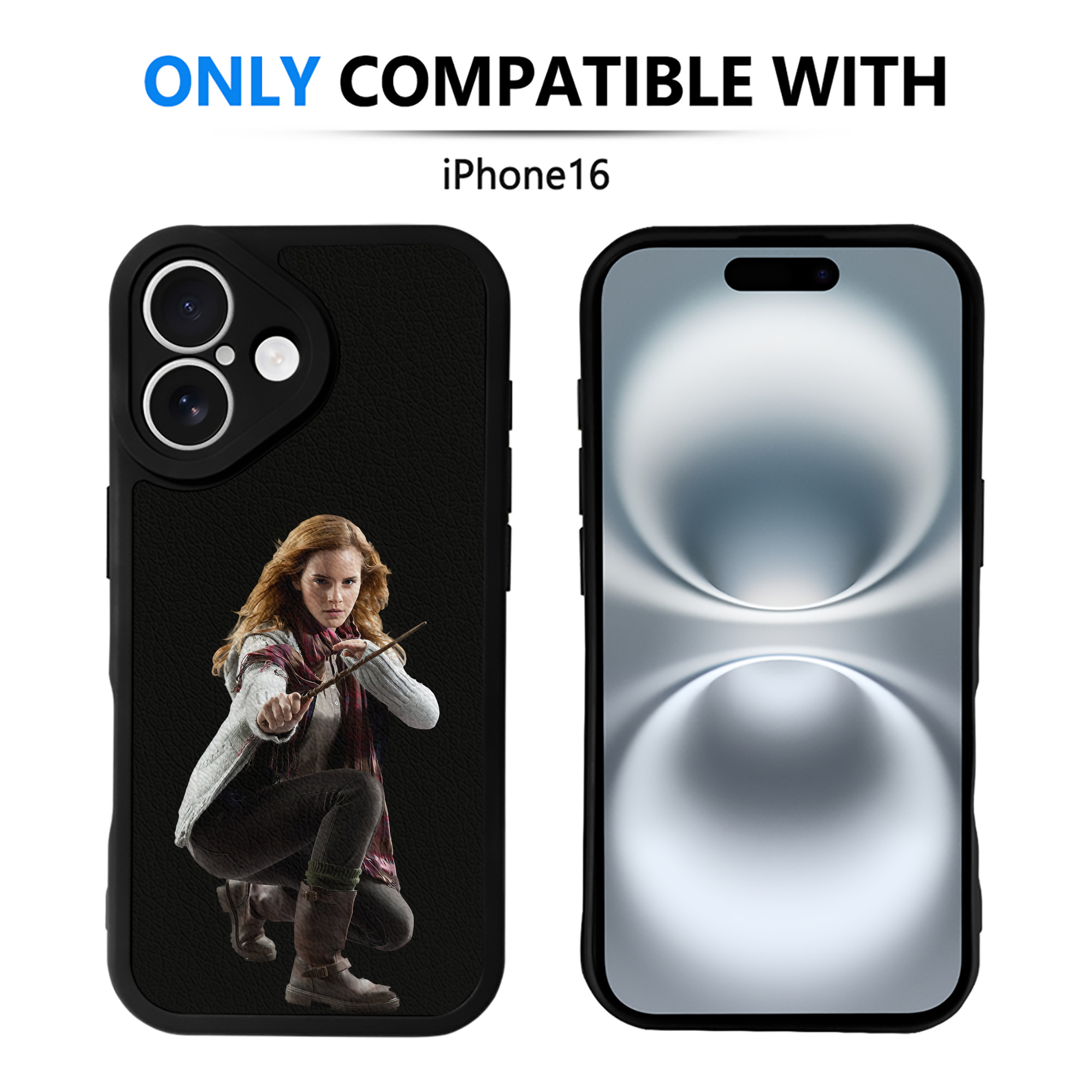 （画像用） Harry Potter ハリー・ポッターシリーズ 【iPhone 16シリーズ対応】シリコンスマホケース（レザー調） 材質：シリコン